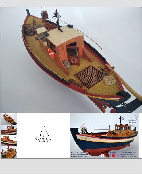  Nidale Model Classics Greek Fishing Boat Model Kit